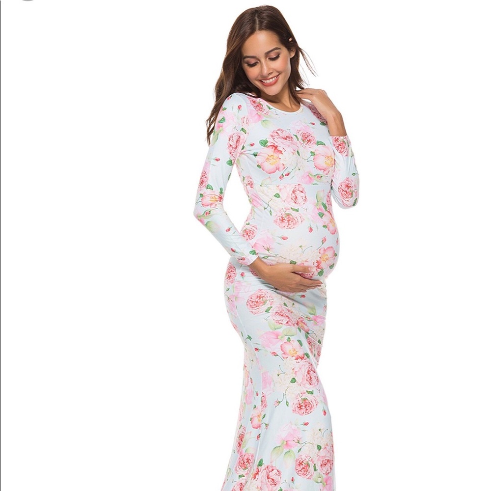 Floral maternity dress